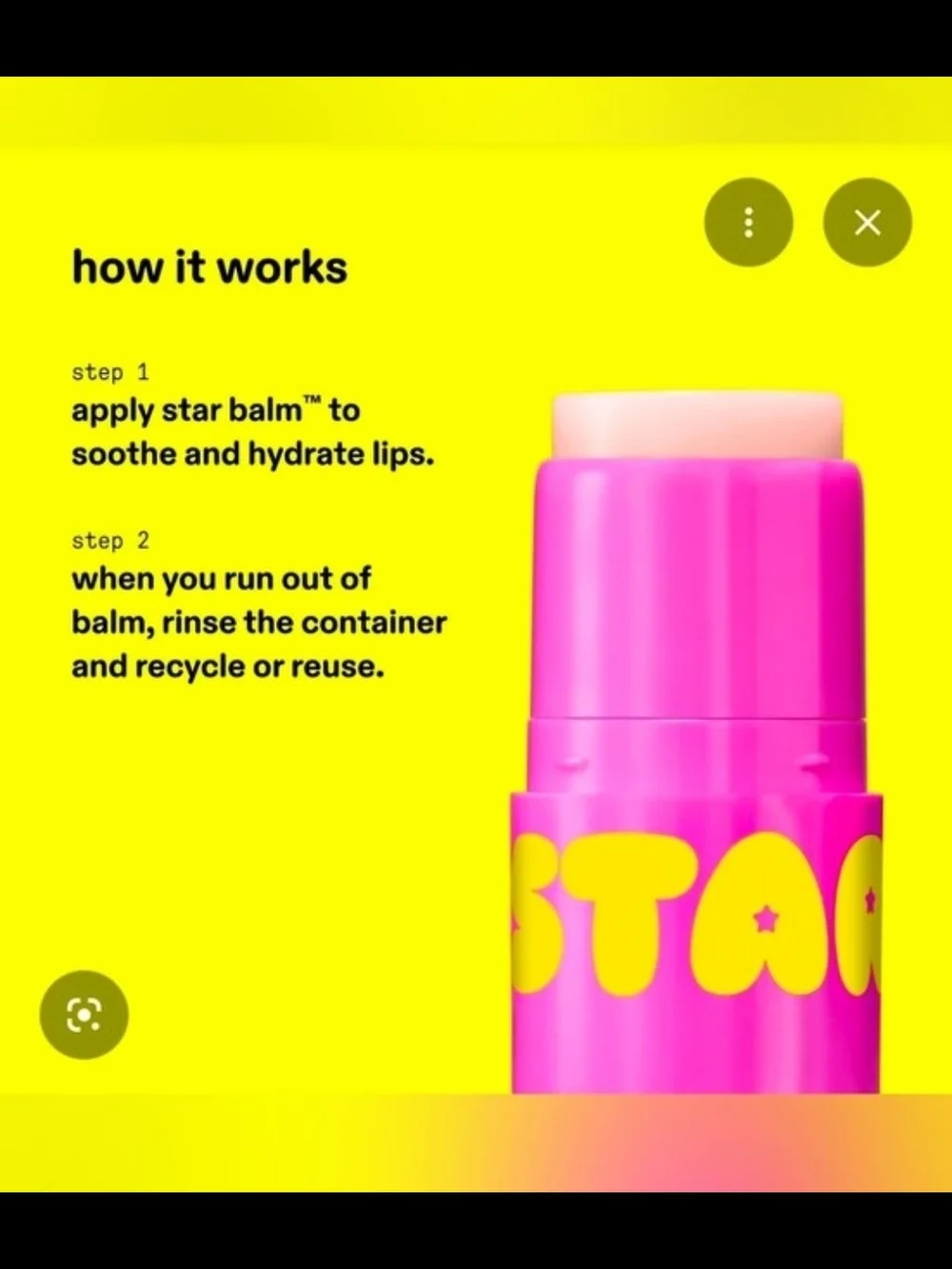 Star Balm Very Vanilla & Starfruit Lip Balm Duo - 0.15 Oz BNIB